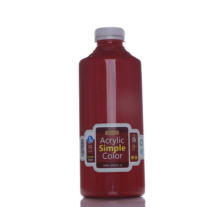 رنگ اکریلیک ساده 1 کیلویی قرمزکد acrylic simple 5306